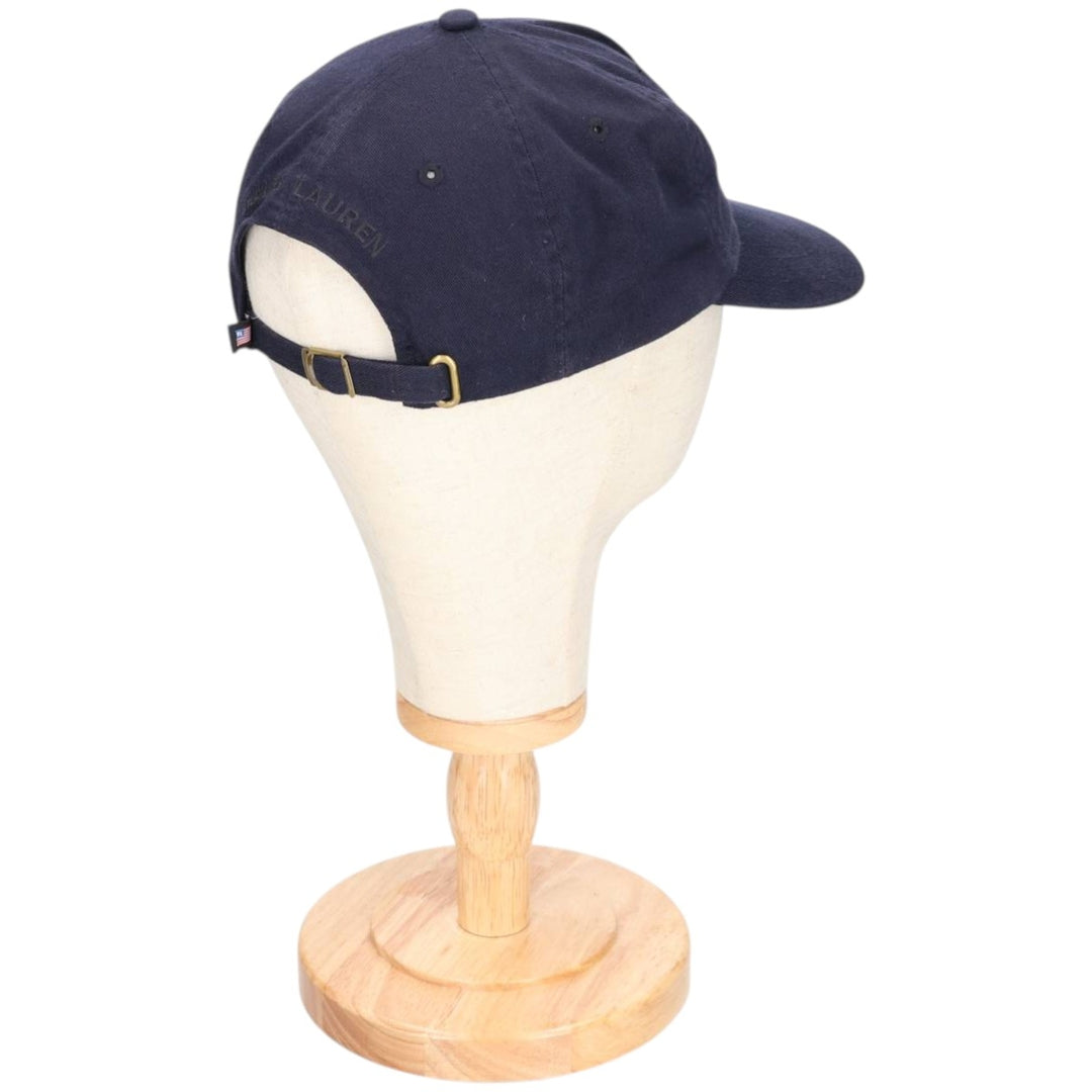 Ralph Lauren Polo Jeans Company Stars and Stripes Baseball Cap, One Size Fits Most cotton navy blue type Vintage Second Hand