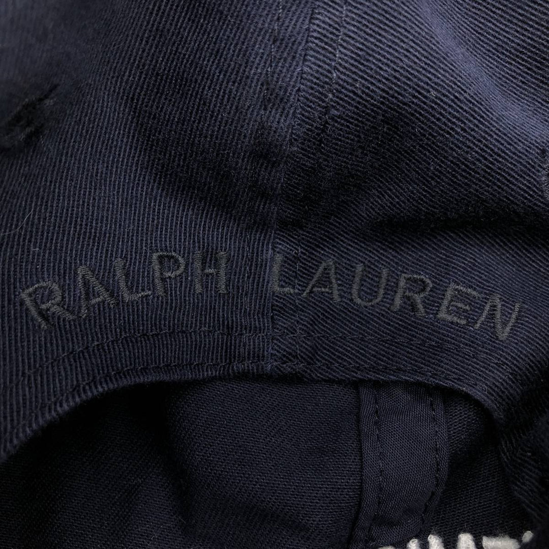 Ralph Lauren Polo Jeans Company Stars and Stripes Baseball Cap, One Size Fits Most cotton navy blue type Vintage Second Hand
