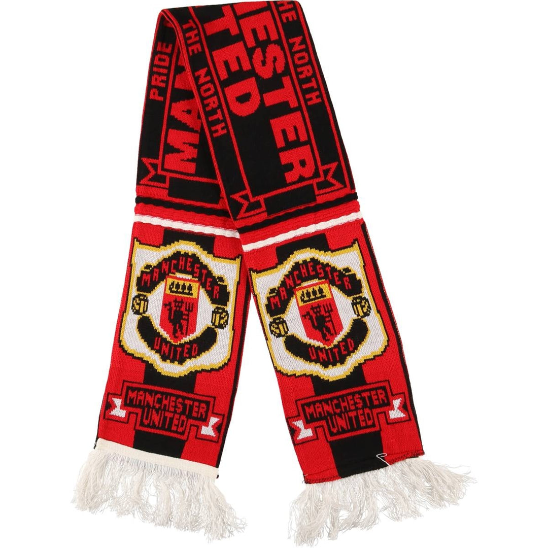 PREMIER LEAGE Premier League MANCHESTER UNITED FC Manchester United Soccer Scarf unclear red type Vintage Second Hand