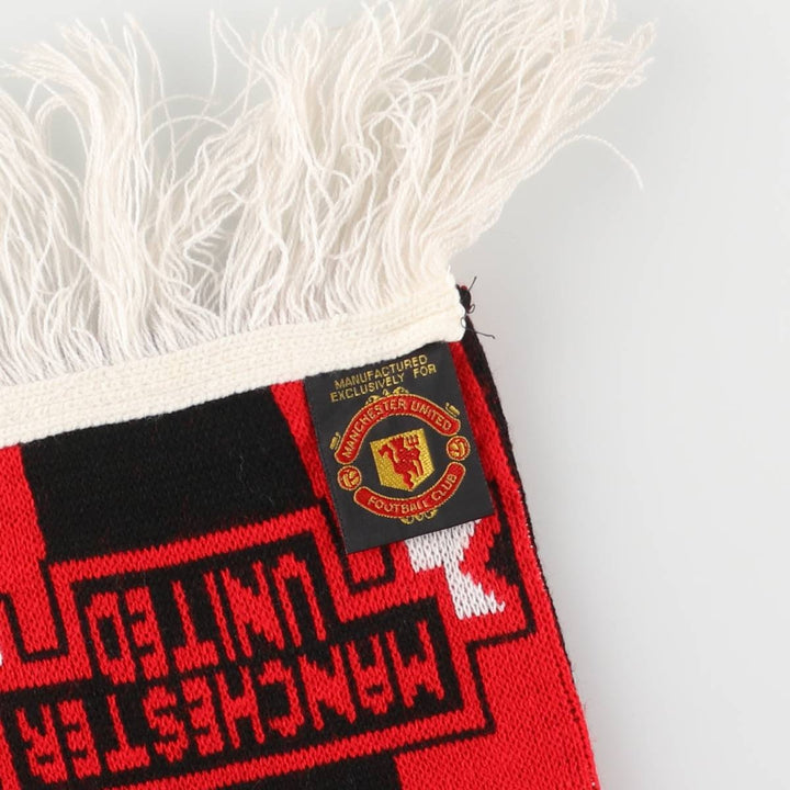 PREMIER LEAGE Premier League MANCHESTER UNITED FC Manchester United Soccer Scarf unclear red type Vintage Second Hand