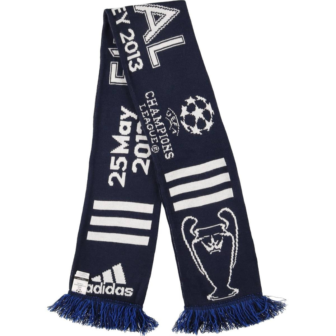 Adidas Champions League Soccer Acrylic Scarf, Made in the UK acrylic navy blue type Vintage Second Hand