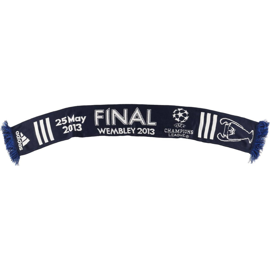 Adidas Champions League Soccer Acrylic Scarf, Made in the UK acrylic navy blue type Vintage Second Hand