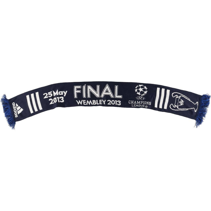 Adidas Champions League Soccer Acrylic Scarf, Made in the UK acrylic navy blue type Vintage Second Hand