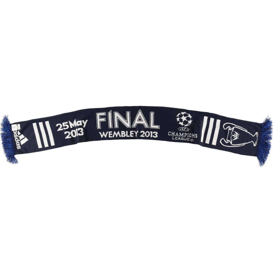 Adidas Champions League Soccer Acrylic Scarf, Made in the UK acrylic navy blue type Vintage Second Hand