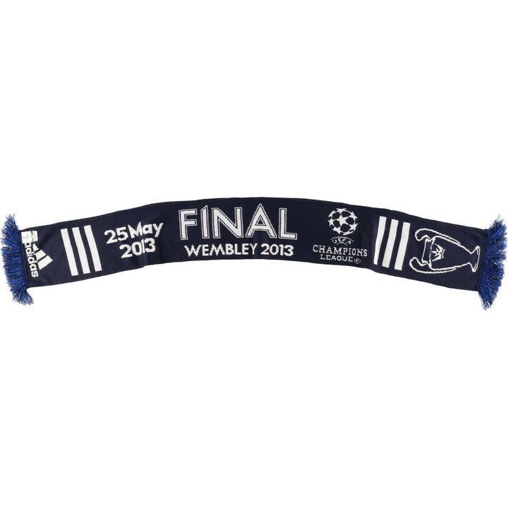 Adidas Champions League Soccer Acrylic Scarf, Made in the UK acrylic navy blue type Vintage Second Hand