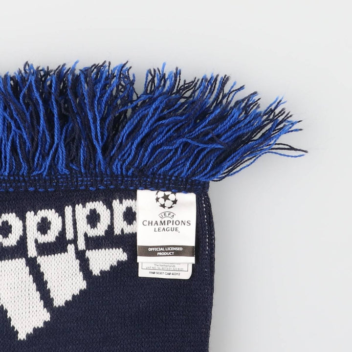 Adidas Champions League Soccer Acrylic Scarf, Made in the UK acrylic navy blue type Vintage Second Hand