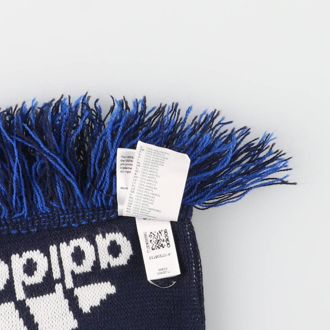 Adidas Champions League Soccer Acrylic Scarf, Made in the UK acrylic navy blue type Vintage Second Hand