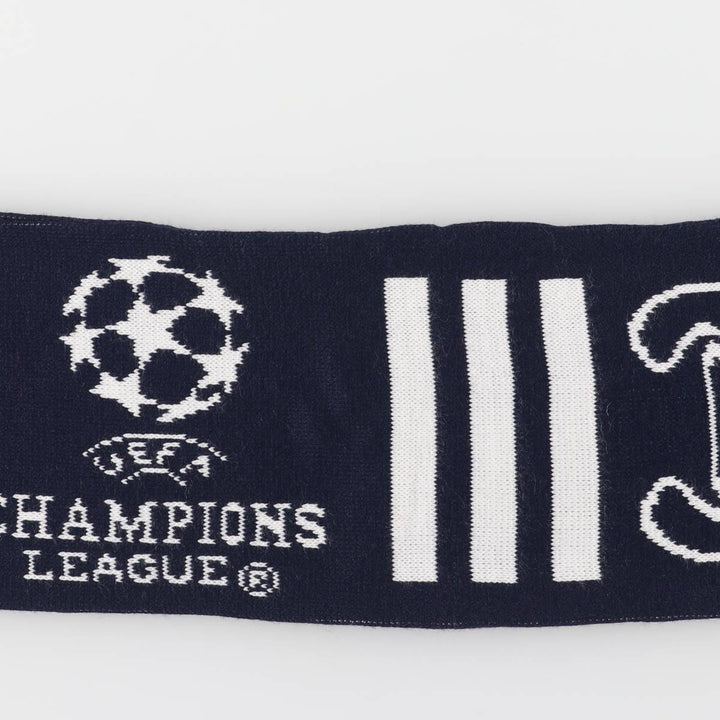 Adidas Champions League Soccer Acrylic Scarf, Made in the UK acrylic navy blue type Vintage Second Hand