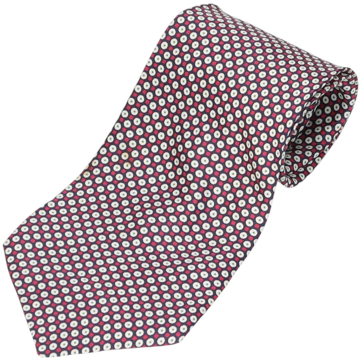 Aquascutum Dot Pattern Tie silk red type Vintage Second Hand