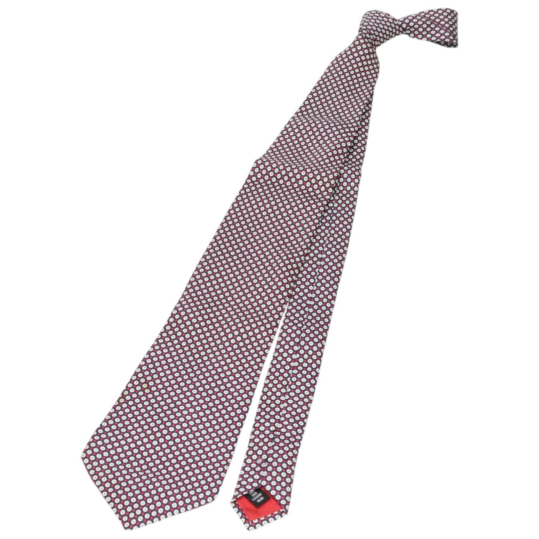 Aquascutum Dot Pattern Tie silk red type Vintage Second Hand