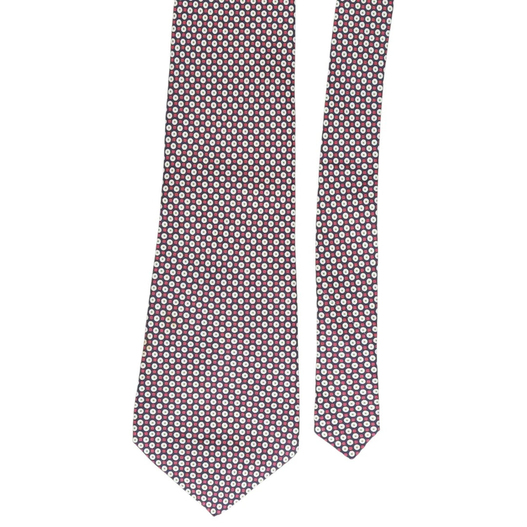 Aquascutum Dot Pattern Tie silk red type Vintage Second Hand