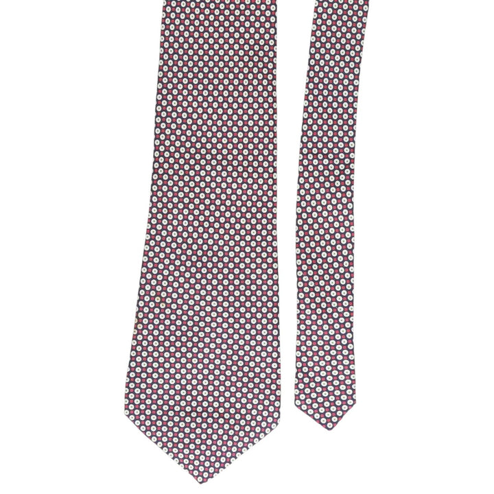 Aquascutum Dot Pattern Tie silk red type Vintage Second Hand