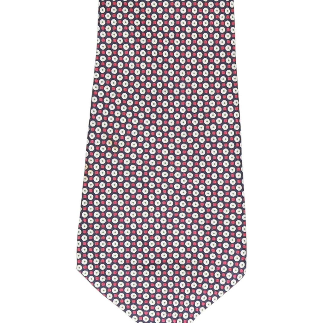 Aquascutum Dot Pattern Tie silk red type Vintage Second Hand