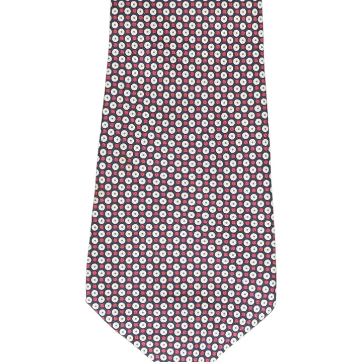 Aquascutum Dot Pattern Tie silk red type Vintage Second Hand