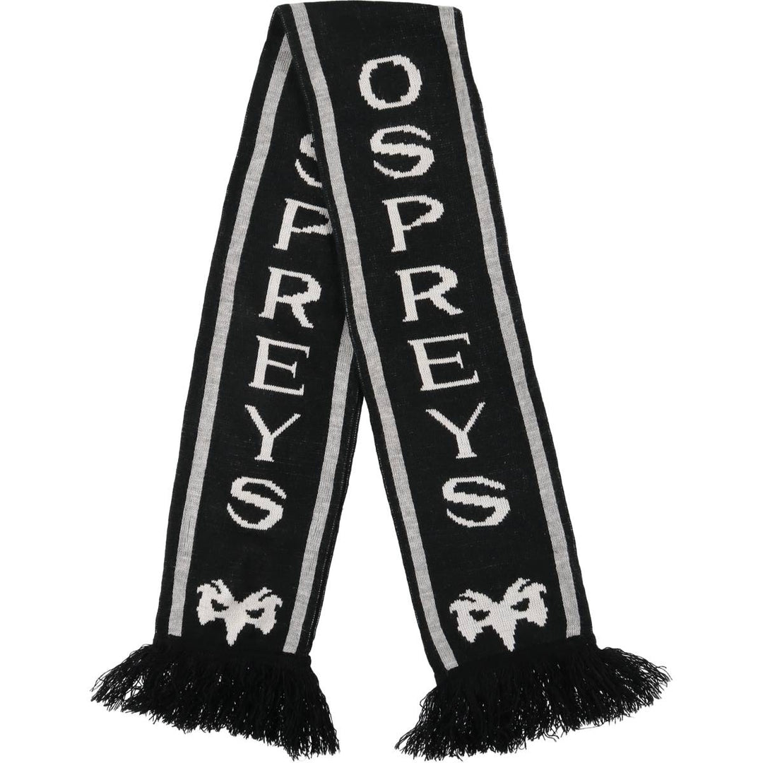 Rugby Acrylic Scarf unclear white type Vintage Second Hand