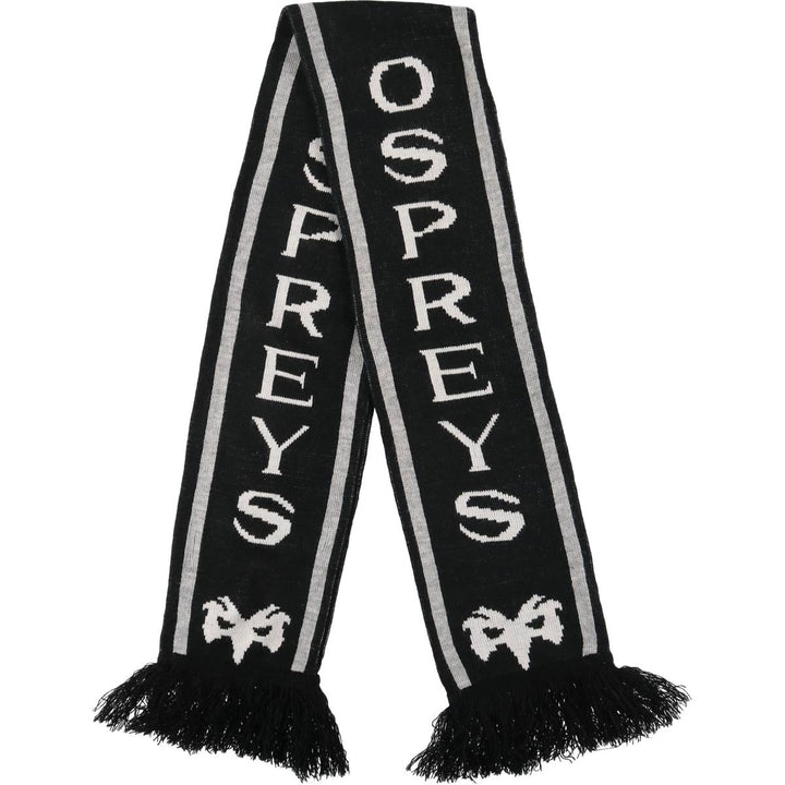 Rugby Acrylic Scarf unclear white type Vintage Second Hand