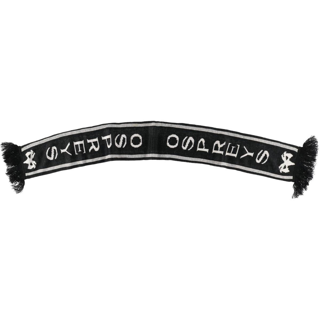 Rugby Acrylic Scarf unclear white type Vintage Second Hand