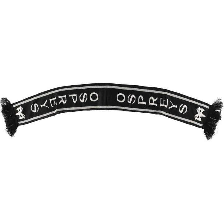 Rugby Acrylic Scarf unclear white type Vintage Second Hand