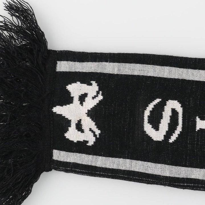 Rugby Acrylic Scarf unclear white type Vintage Second Hand