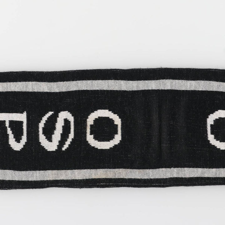 Rugby Acrylic Scarf unclear white type Vintage Second Hand