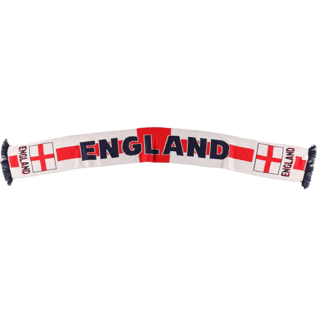 ENGLAND England National Football Team Acrylic Scarf Made in the UK acrylic navy blue type Vintage Second Hand