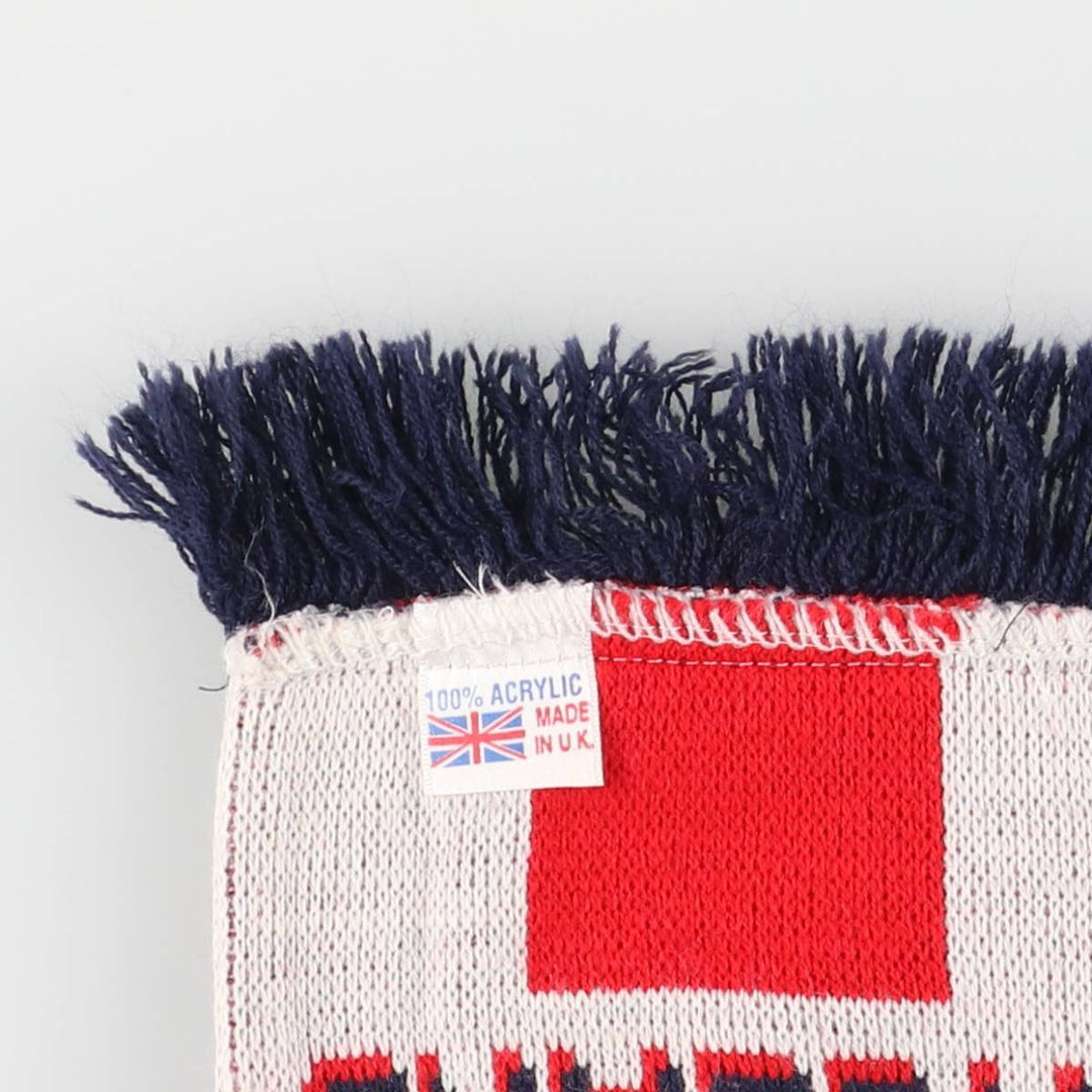 ENGLAND England National Football Team Acrylic Scarf Made in the UK acrylic navy blue type Vintage Second Hand