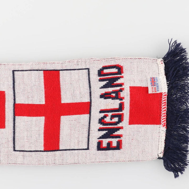 ENGLAND England National Football Team Acrylic Scarf Made in the UK acrylic navy blue type Vintage Second Hand