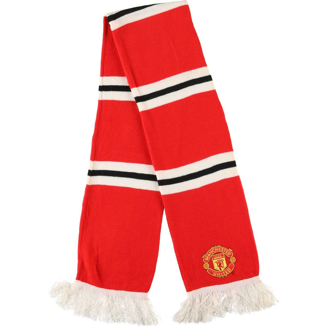 PREMIER LEAGE Premier League MANCHESTER UNITED FC Manchester United Soccer Acrylic Scarf acrylic red type Vintage Second Hand