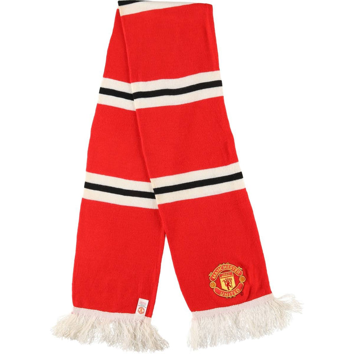 PREMIER LEAGE Premier League MANCHESTER UNITED FC Manchester United Soccer Acrylic Scarf acrylic red type Vintage Second Hand