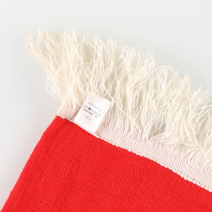 PREMIER LEAGE Premier League MANCHESTER UNITED FC Manchester United Soccer Acrylic Scarf acrylic red type Vintage Second Hand