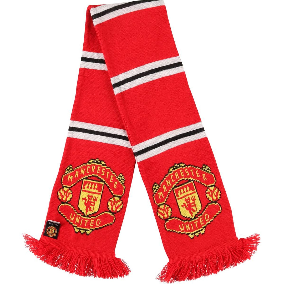 Premier League Manchester United FC Soccer Acrylic Scarf, Made in the UK acrylic red type Vintage Second Hand