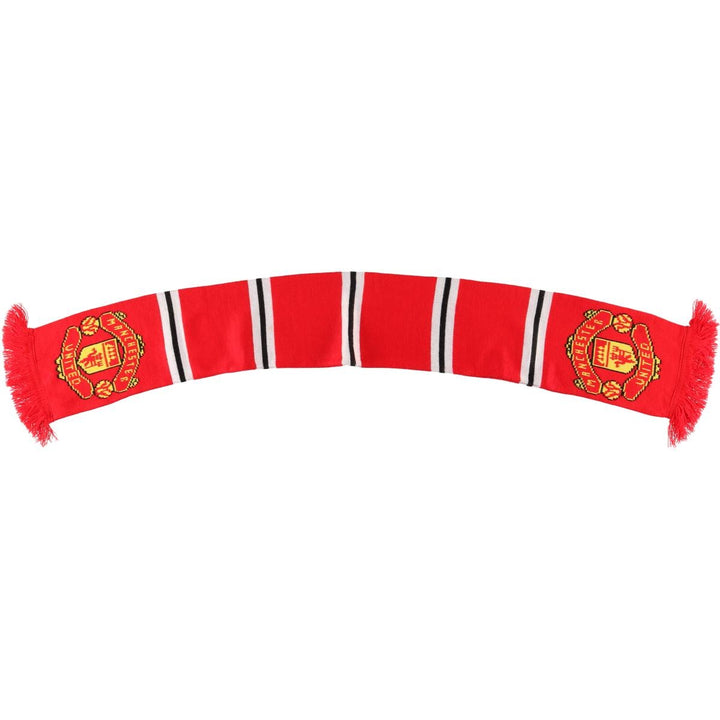 Premier League Manchester United FC Soccer Acrylic Scarf, Made in the UK acrylic red type Vintage Second Hand