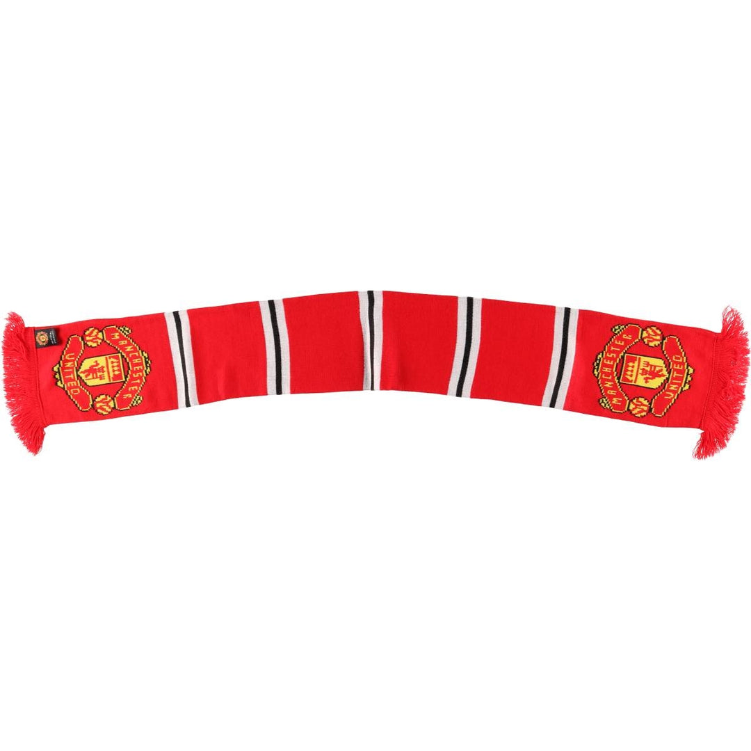 Premier League Manchester United FC Soccer Acrylic Scarf, Made in the UK acrylic red type Vintage Second Hand