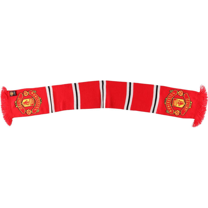 Premier League Manchester United FC Soccer Acrylic Scarf, Made in the UK acrylic red type Vintage Second Hand
