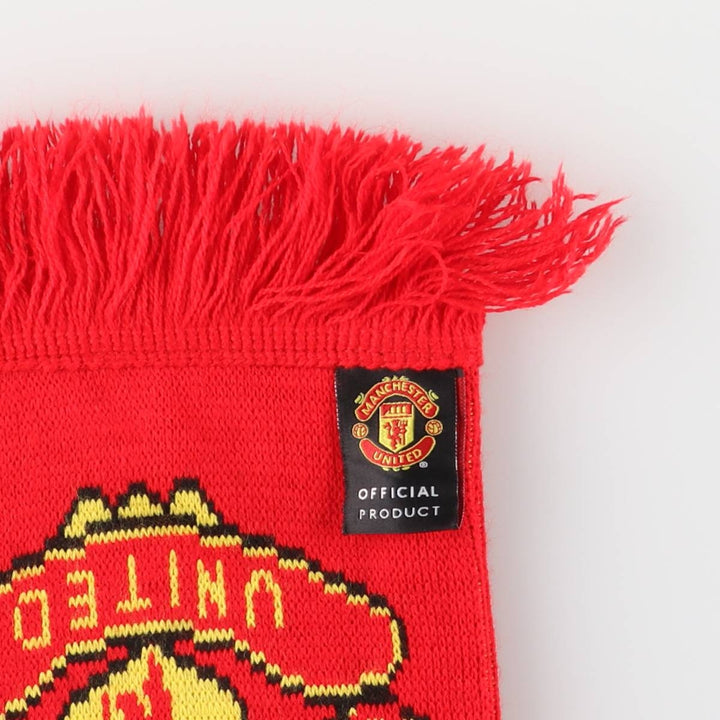 Premier League Manchester United FC Soccer Acrylic Scarf, Made in the UK acrylic red type Vintage Second Hand