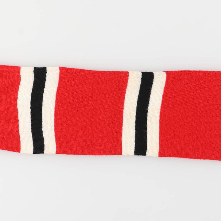 Premier League Manchester United FC Border Pattern Soccer Acrylic Scarf acrylic red type Vintage Second Hand
