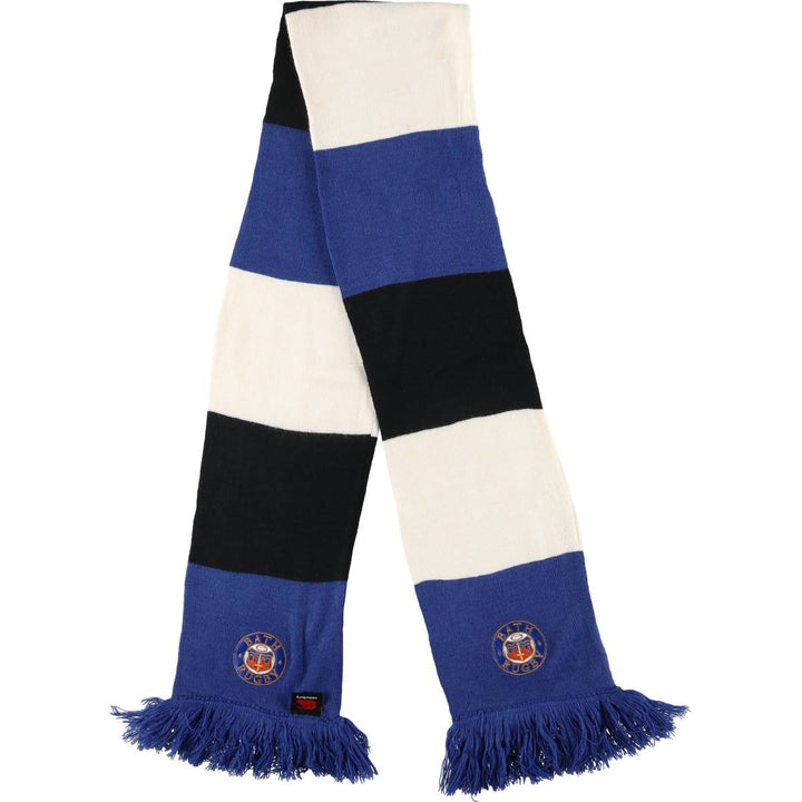 Canterbury Bath Ragby Acrylic Scarf acrylic blue type Vintage Second Hand