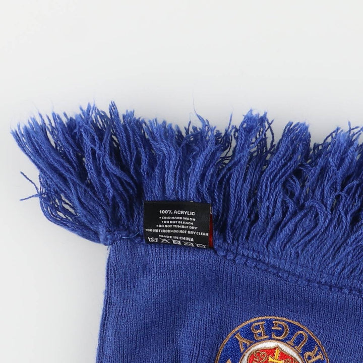 Canterbury Bath Ragby Acrylic Scarf acrylic blue type Vintage Second Hand