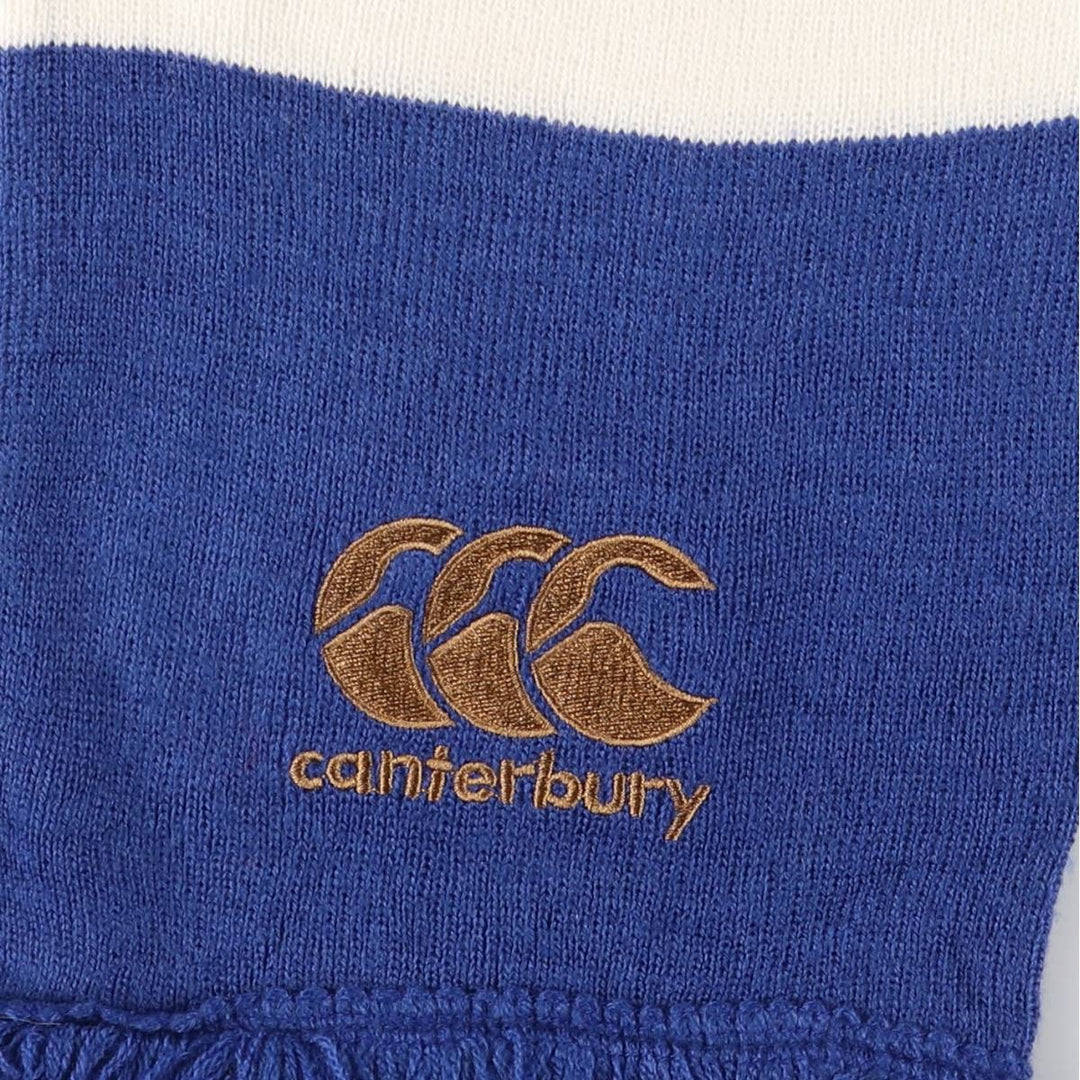 Canterbury Bath Ragby Acrylic Scarf acrylic blue type Vintage Second Hand