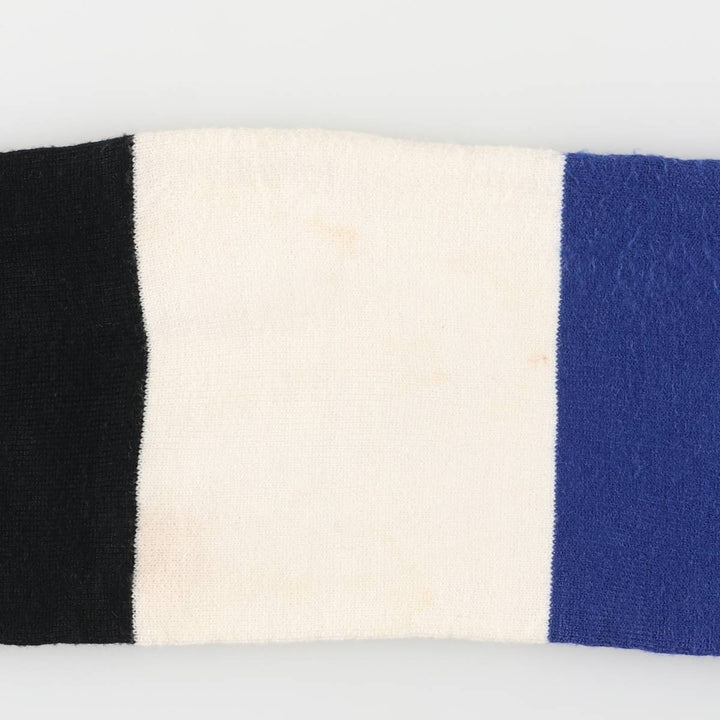 Canterbury Bath Ragby Acrylic Scarf acrylic blue type Vintage Second Hand