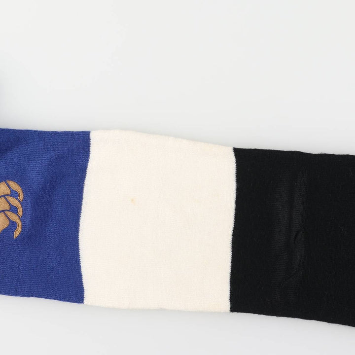 Canterbury Bath Ragby Acrylic Scarf acrylic blue type Vintage Second Hand
