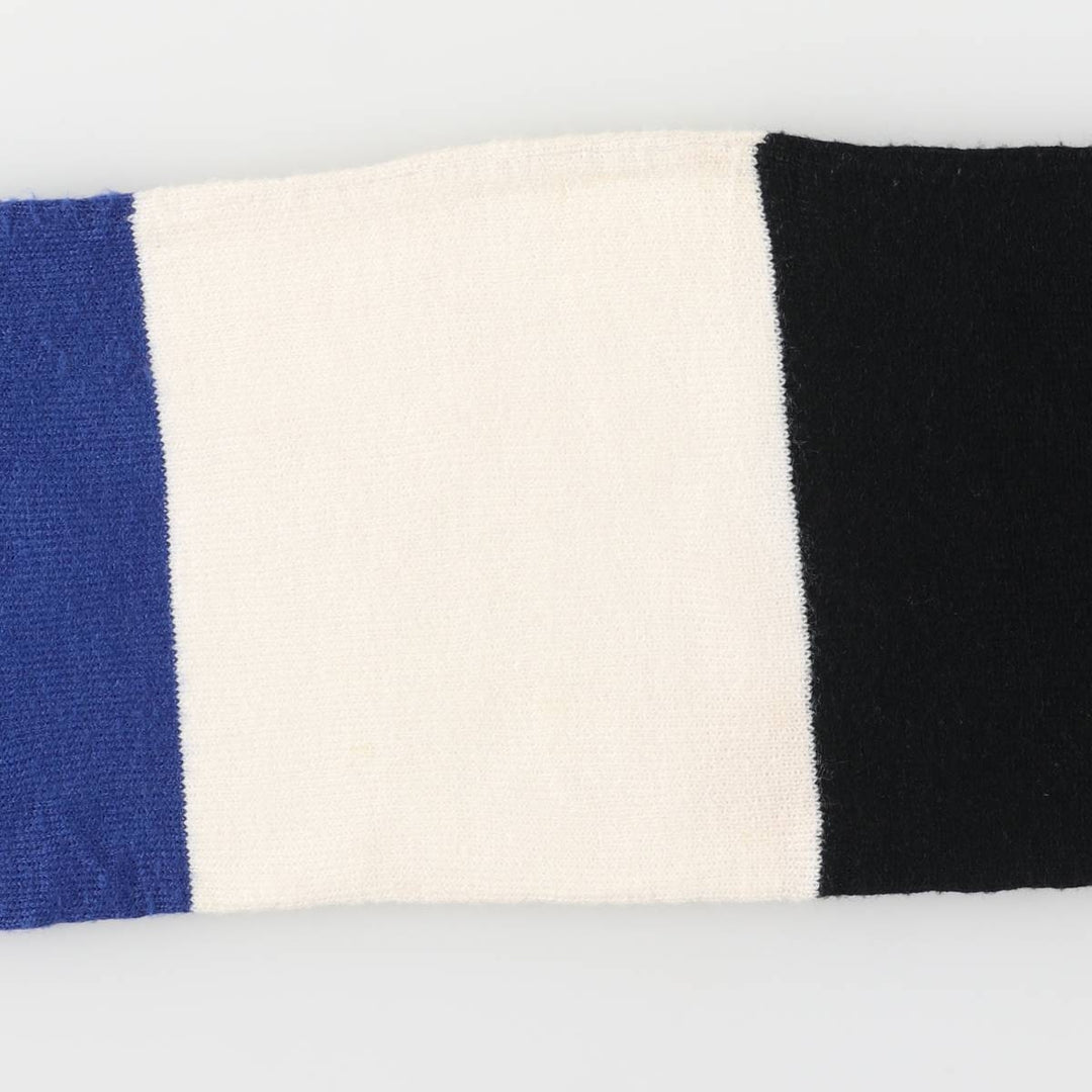 Canterbury Bath Ragby Acrylic Scarf acrylic blue type Vintage Second Hand