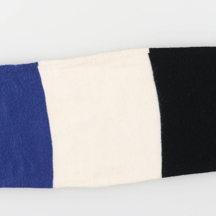 Canterbury Bath Ragby Acrylic Scarf acrylic blue type Vintage Second Hand