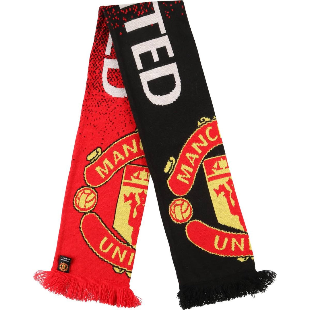 Premier League Manchester United FC Soccer Acrylic Scarf, Made in the UK acrylic red type Vintage Second Hand