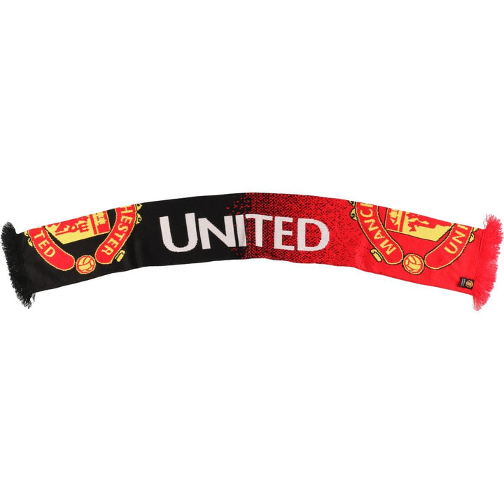 Premier League Manchester United FC Soccer Acrylic Scarf, Made in the UK acrylic red type Vintage Second Hand