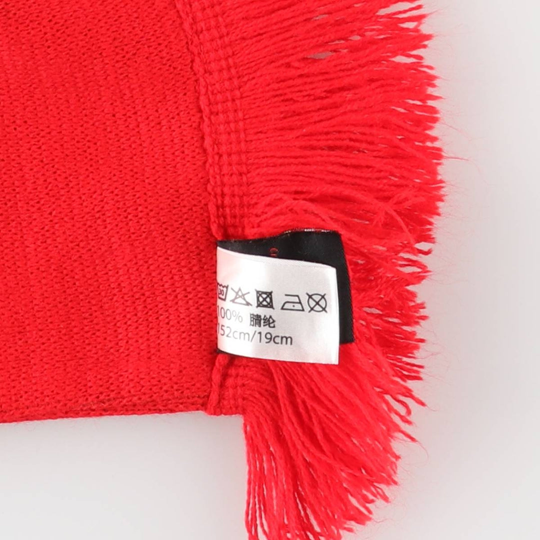 Premier League Manchester United FC Soccer Acrylic Scarf, Made in the UK acrylic red type Vintage Second Hand