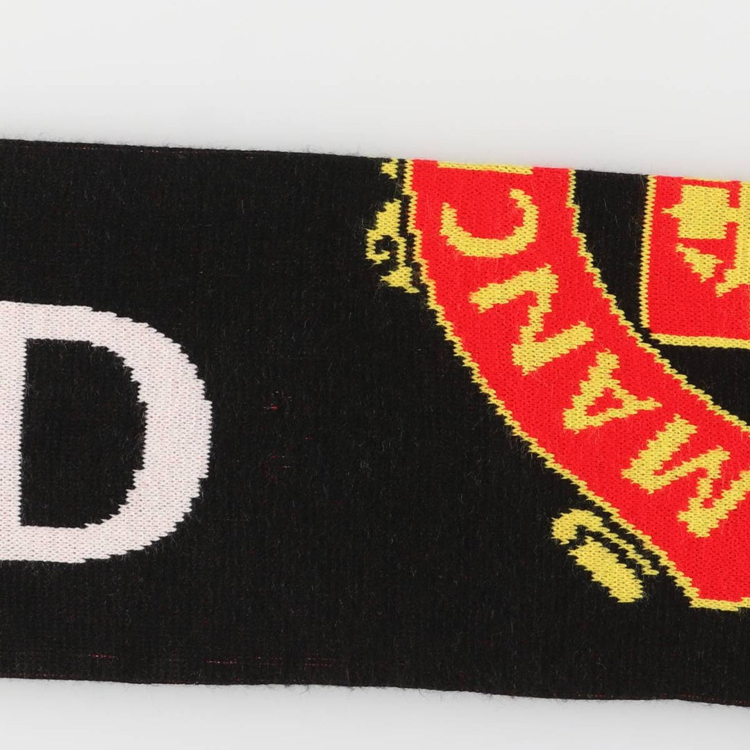 Premier League Manchester United FC Soccer Acrylic Scarf, Made in the UK acrylic red type Vintage Second Hand