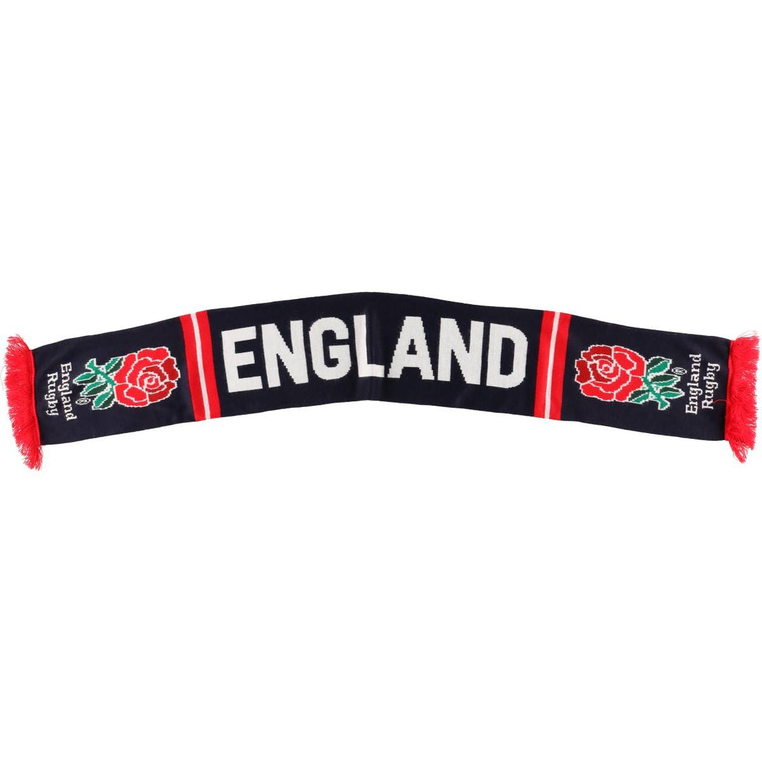 ENGLAND England Rugby Acrylic Scarf Made in the UK acrylic navy blue type Vintage Second Hand