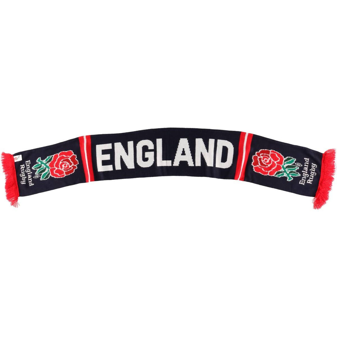 ENGLAND England Rugby Acrylic Scarf Made in the UK acrylic navy blue type Vintage Second Hand