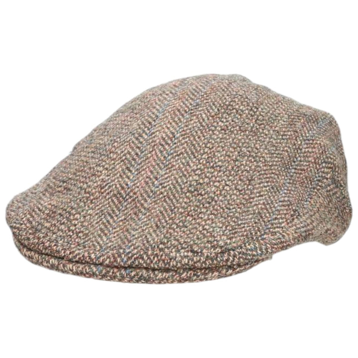 Check Pattern Wool Hunting Cap, Made in England, One Size Fits All wool brown type Vintage Second Hand